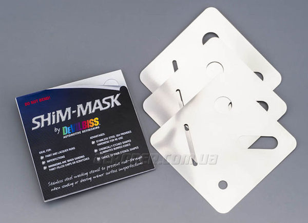 DeVilbiss SHIM MASK — пластина для удаления подтеков