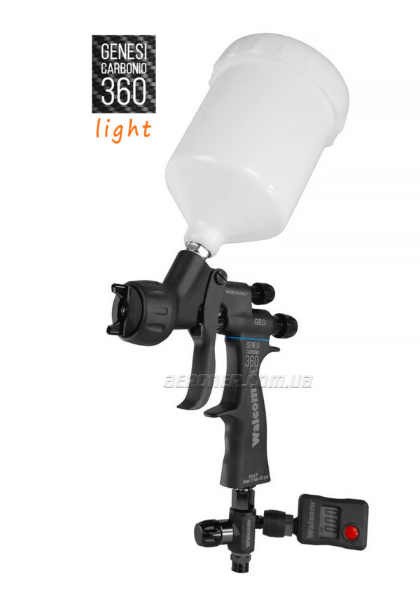 Краскопульт Walcom Carbonio Light GEO с манометром