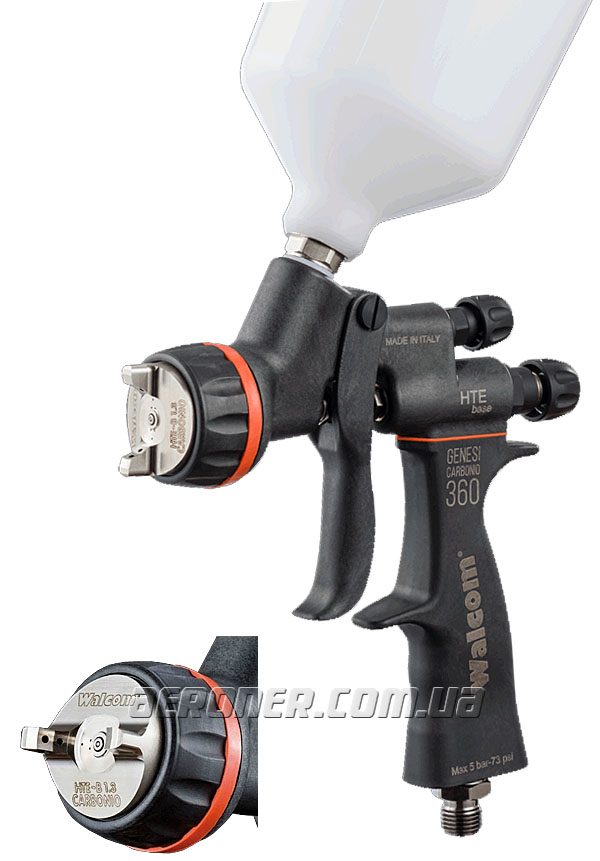 Краскопульт Walcom Genesi CARBONIO 360 HTE Base